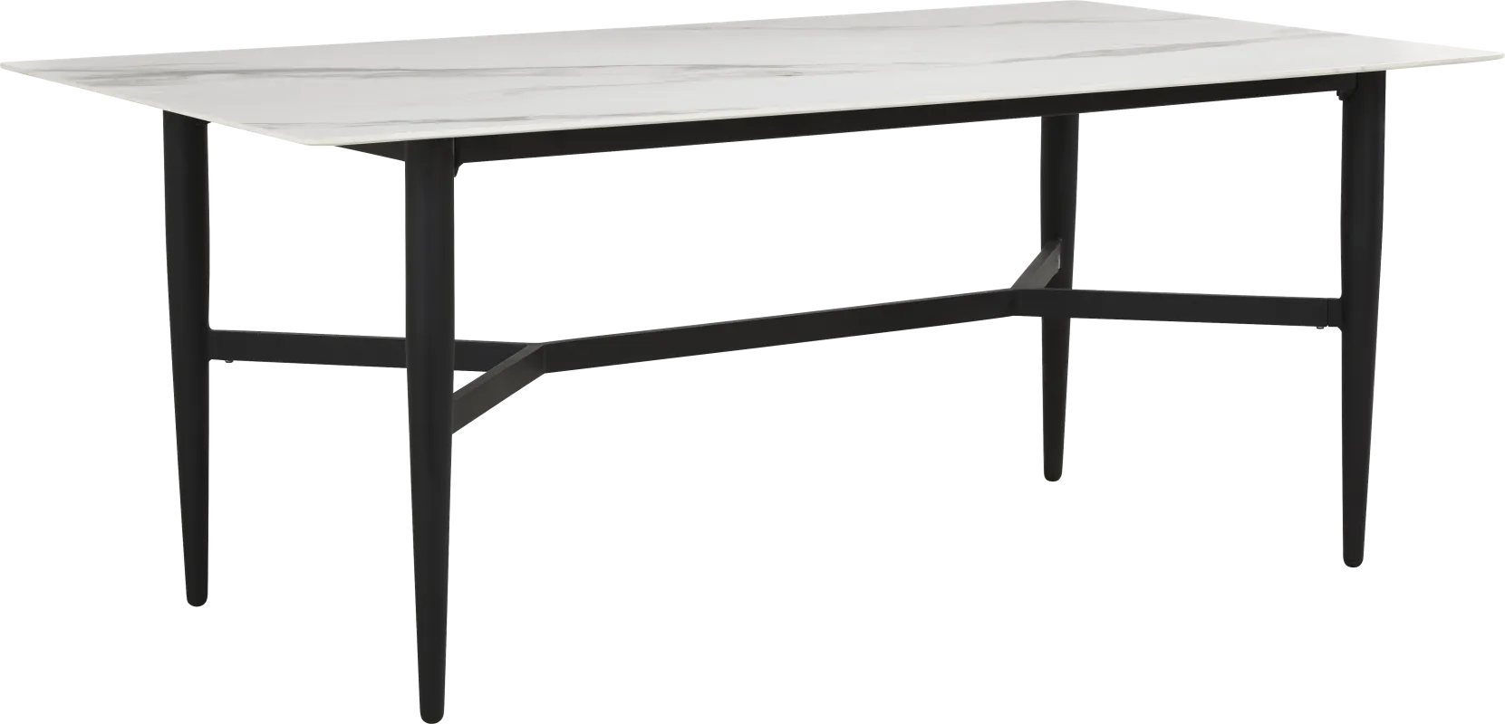 Harlowe Black Rectangle Outdoor Dining Table