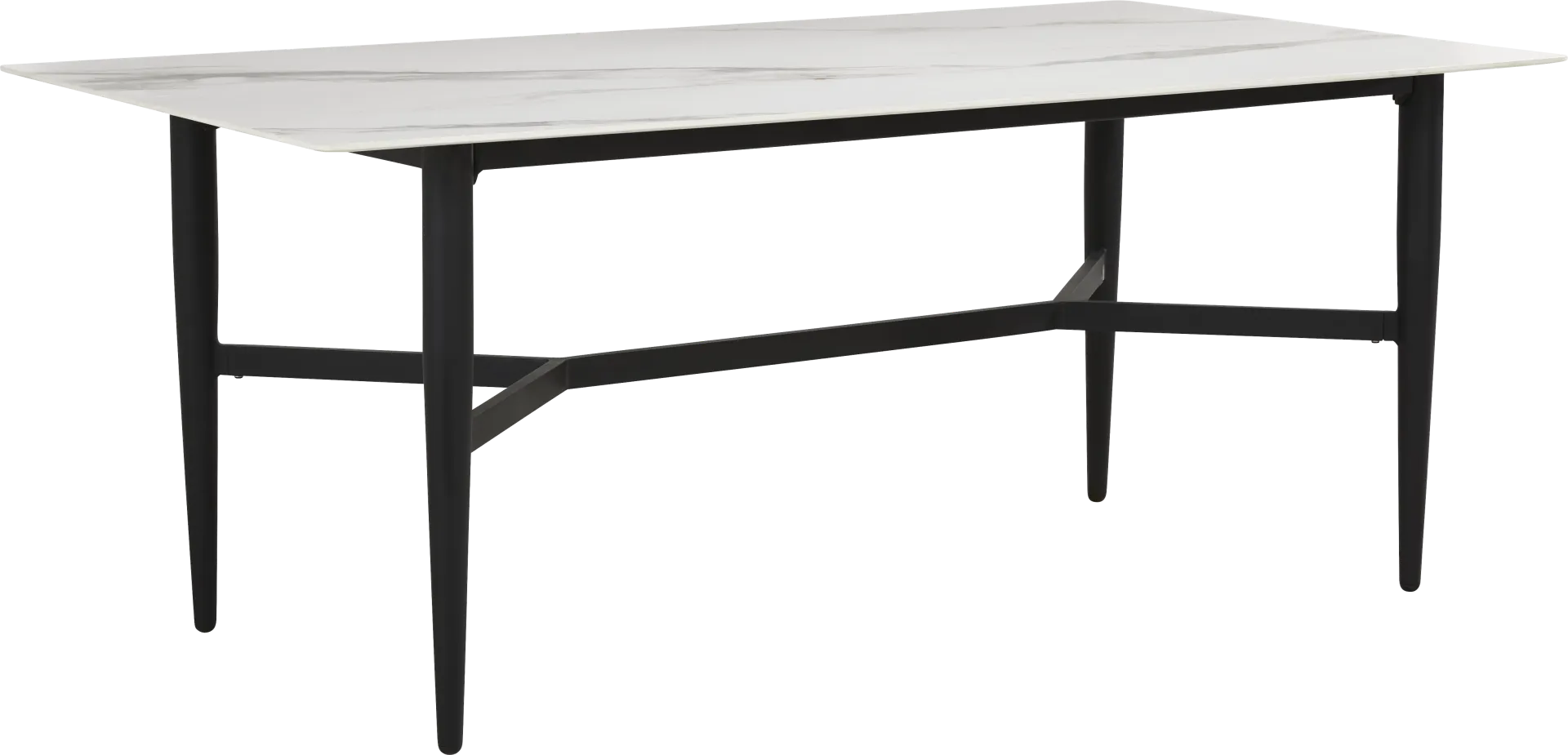 Harlowe Black Rectangle Outdoor Dining Table - Image 1