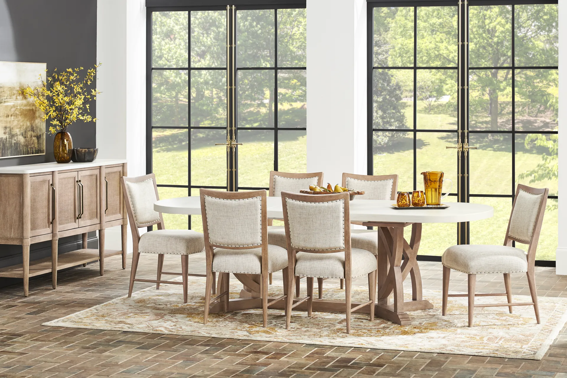 Oakwood Terrace Sand Upholstered Chair - Image 2