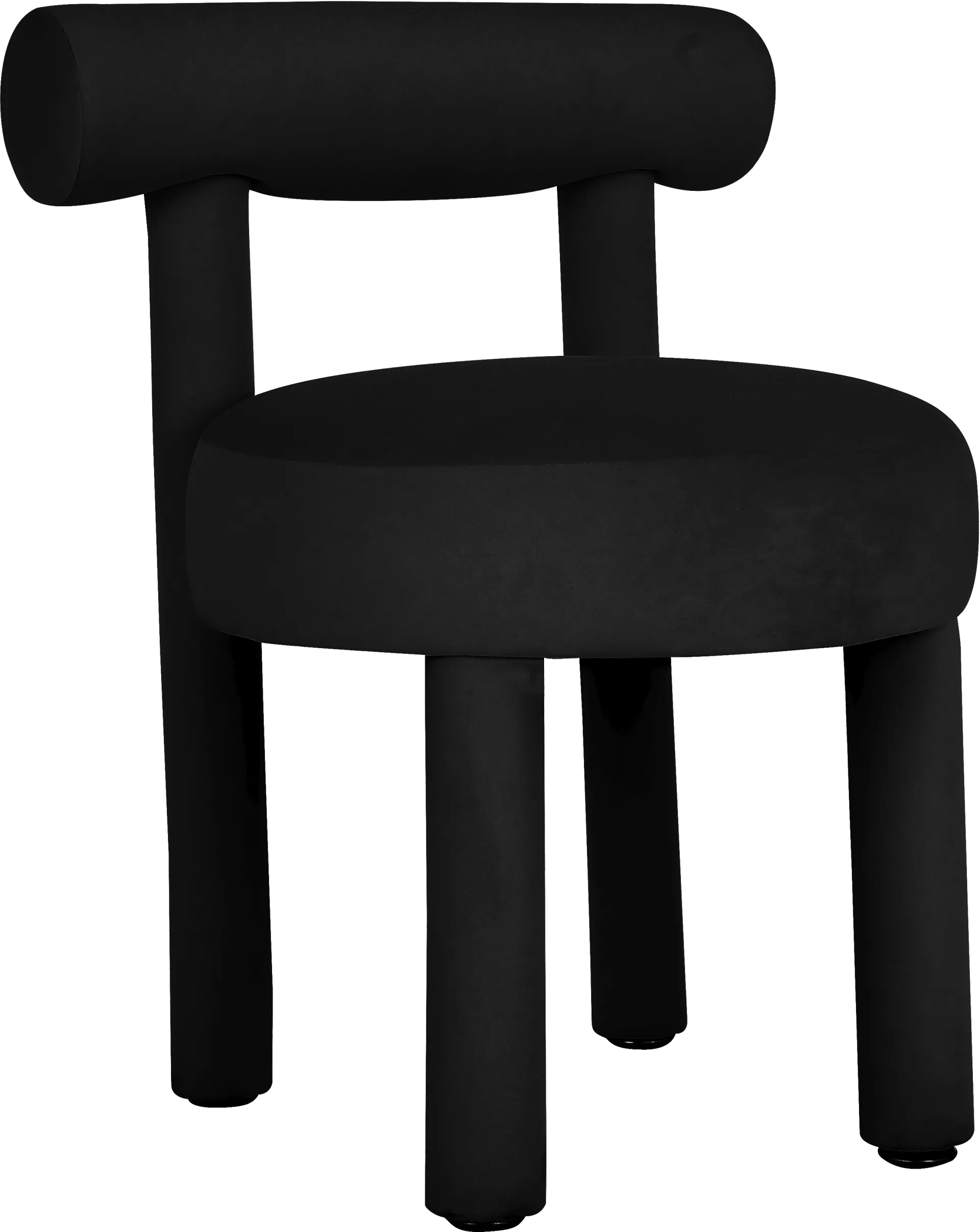 Carmela Ann Black Side Chair - Image 1