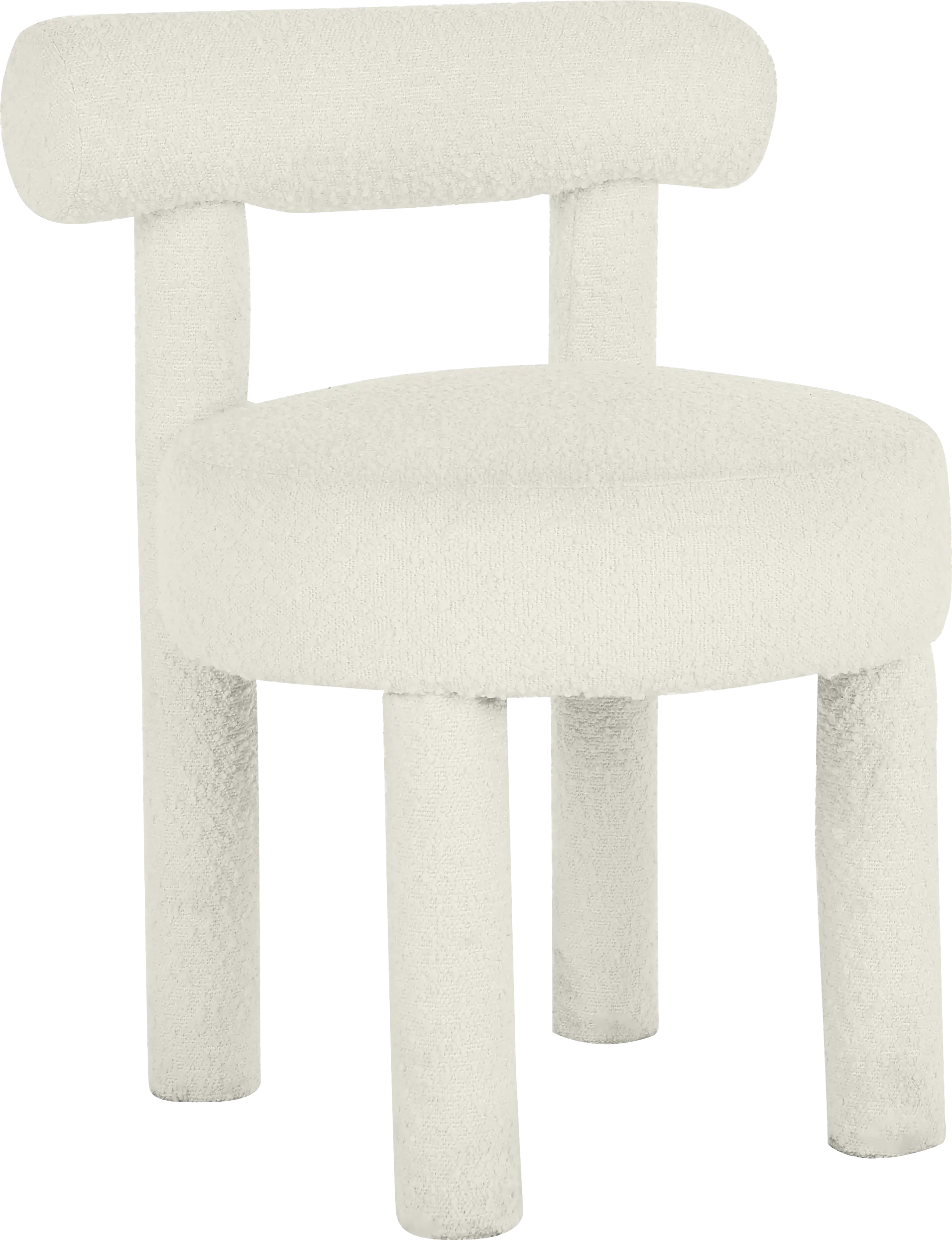 Carmela Ann Cream Boucle Side Chair - Image 1