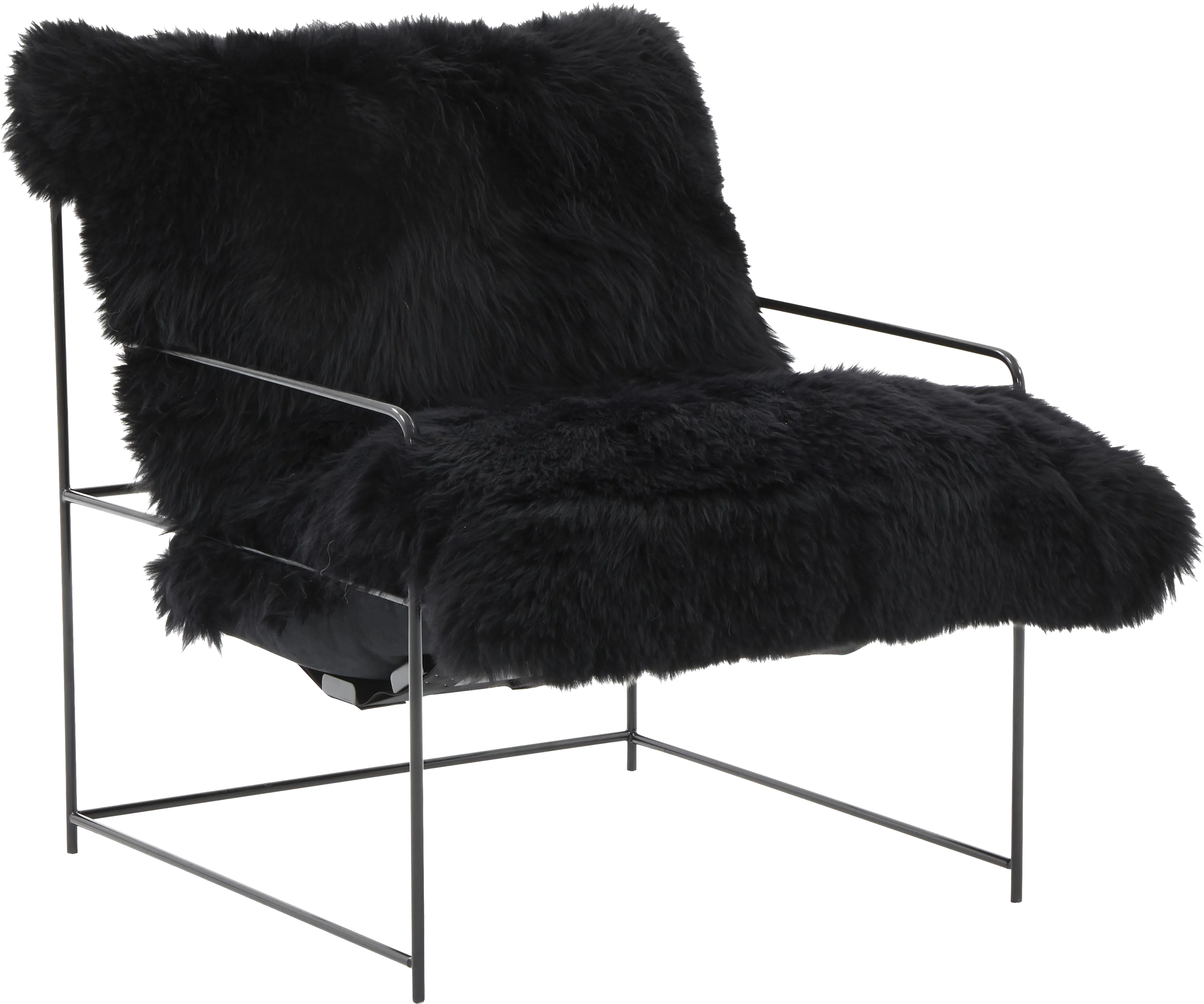 Huetter Black Accent Chair