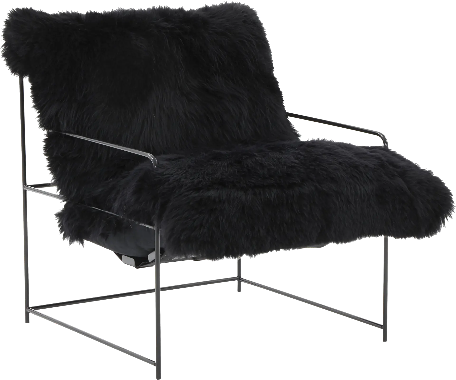 Huetter Black Accent Chair