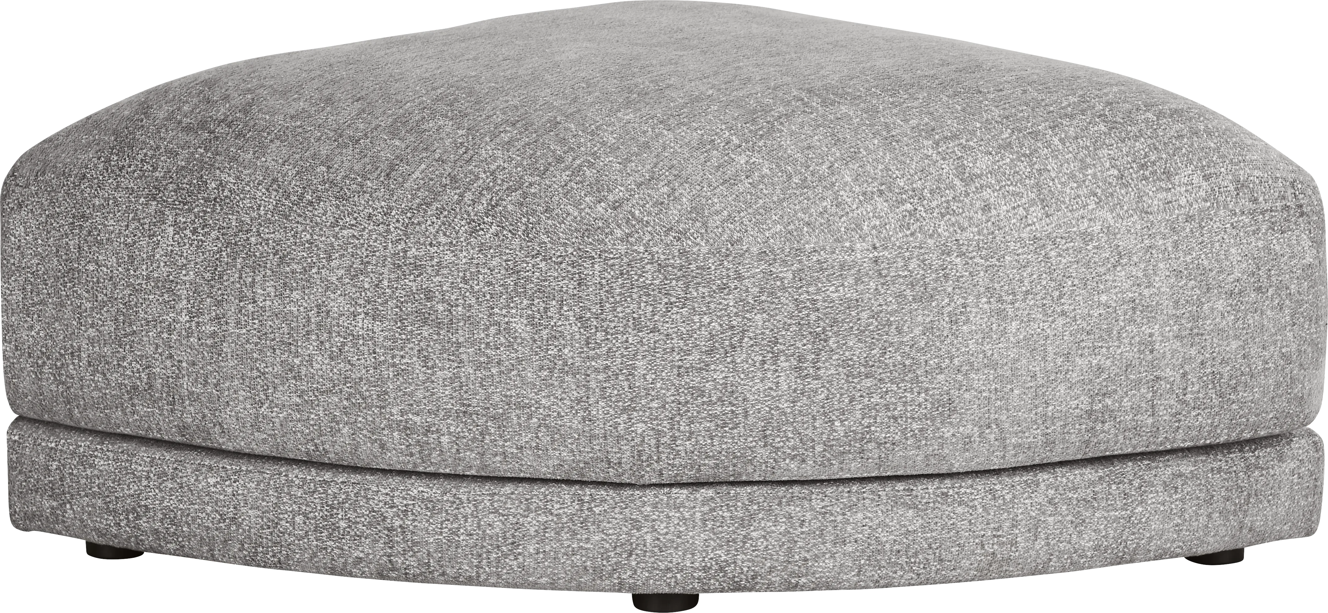 Latham Court Gray Pie Bumper Ottoman - Thumbnail - Image 1