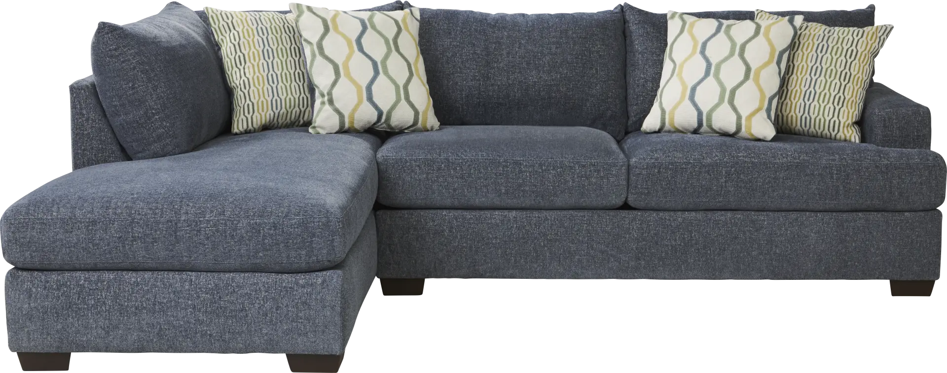 2 pc left arm chaise sectional
