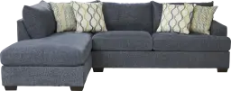 2 pc left arm chaise sectional