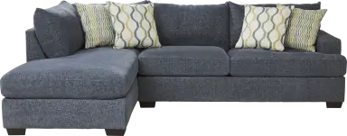 2 pc left arm chaise sectional