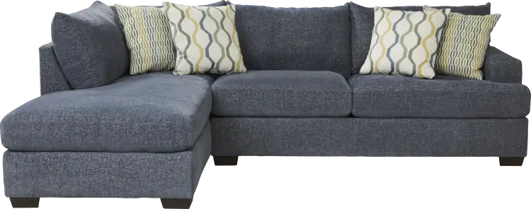 2 pc left arm chaise sectional