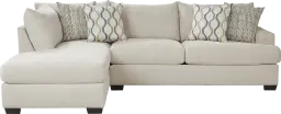 2 pc left arm chaise sectional