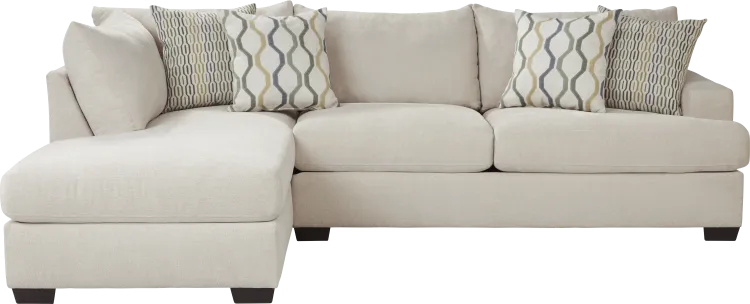 2 pc left arm chaise sectional