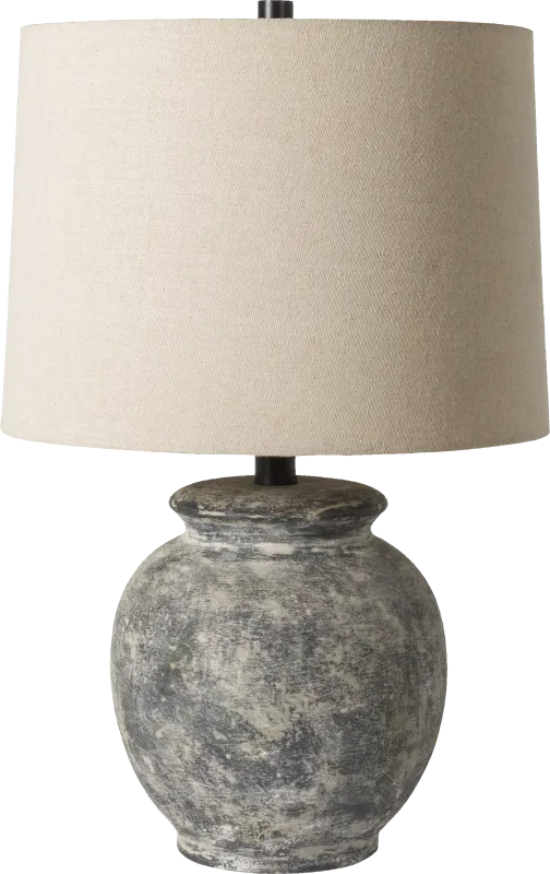 Zinna Cay Gray Lamp