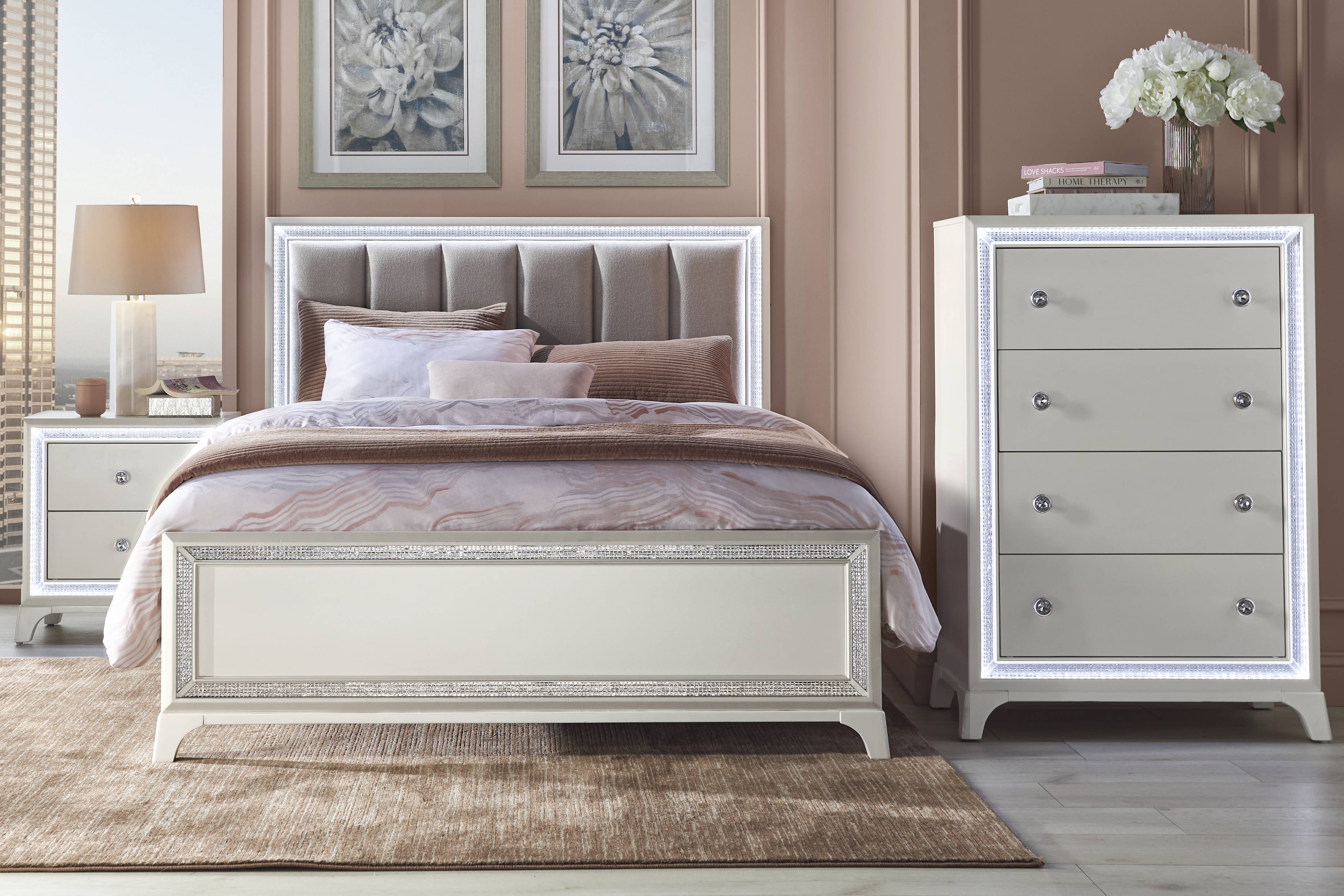 Avery White 5 Pc Queen Bedroom - Thumbnail - Image 1