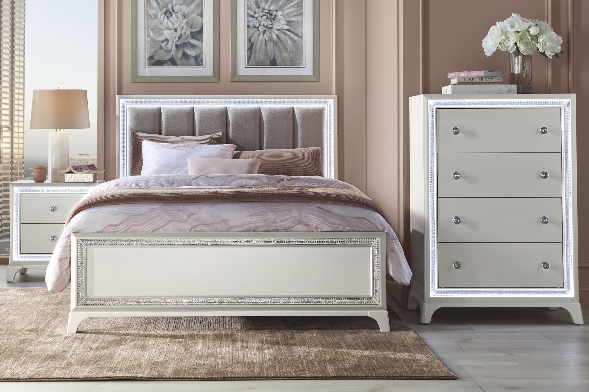 Avery White Nightstand - Image 2