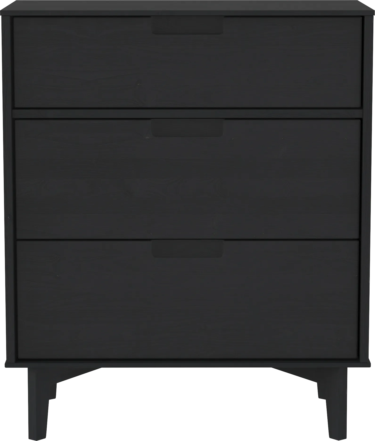 Namora Black 3 Drawer Dresser - Image 1