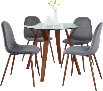 Wrenfrew I Gray 5 Pc Dining Set