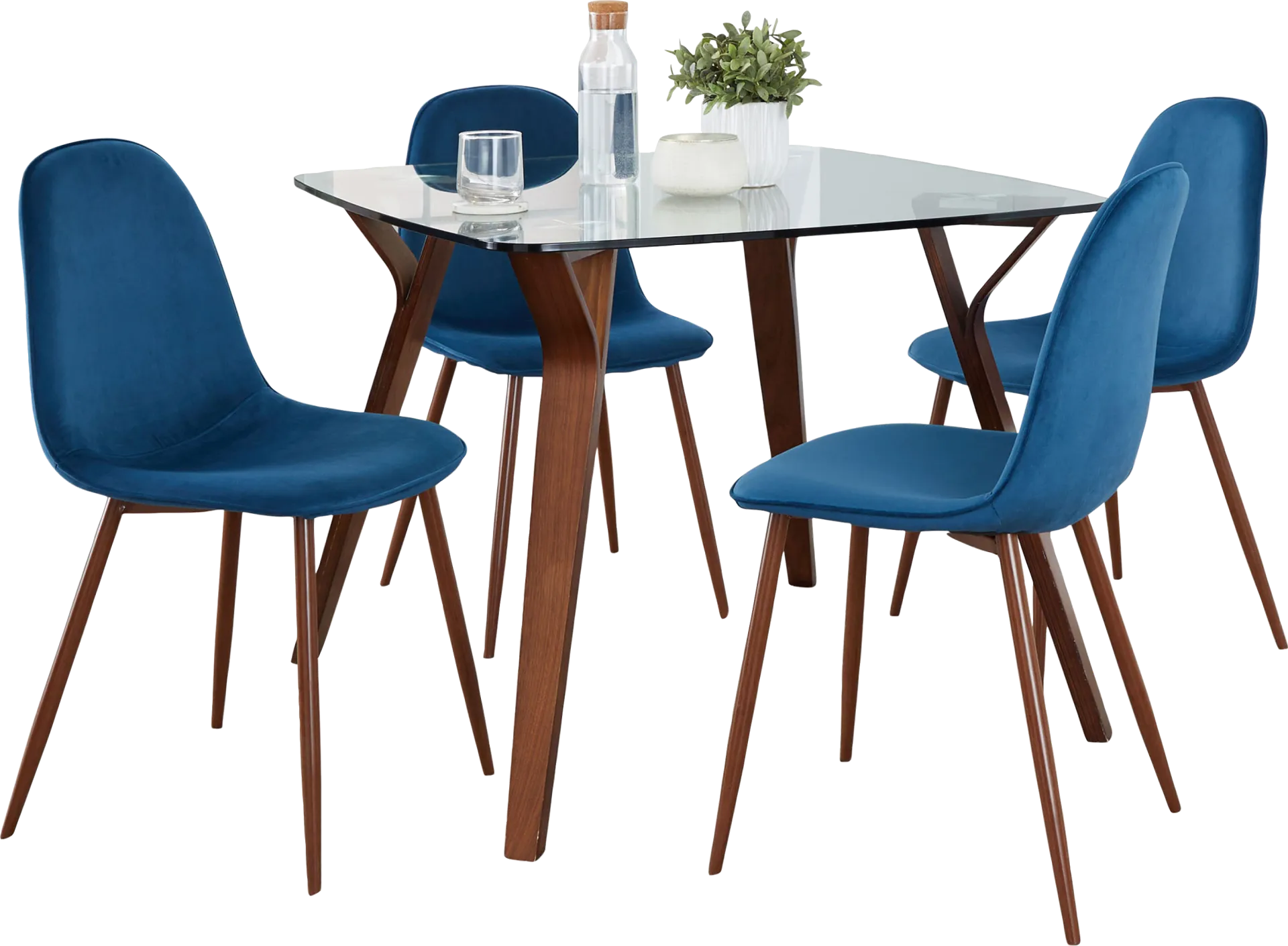 Wrenfrew II Blue 5 Pc Dining Set - Image 1