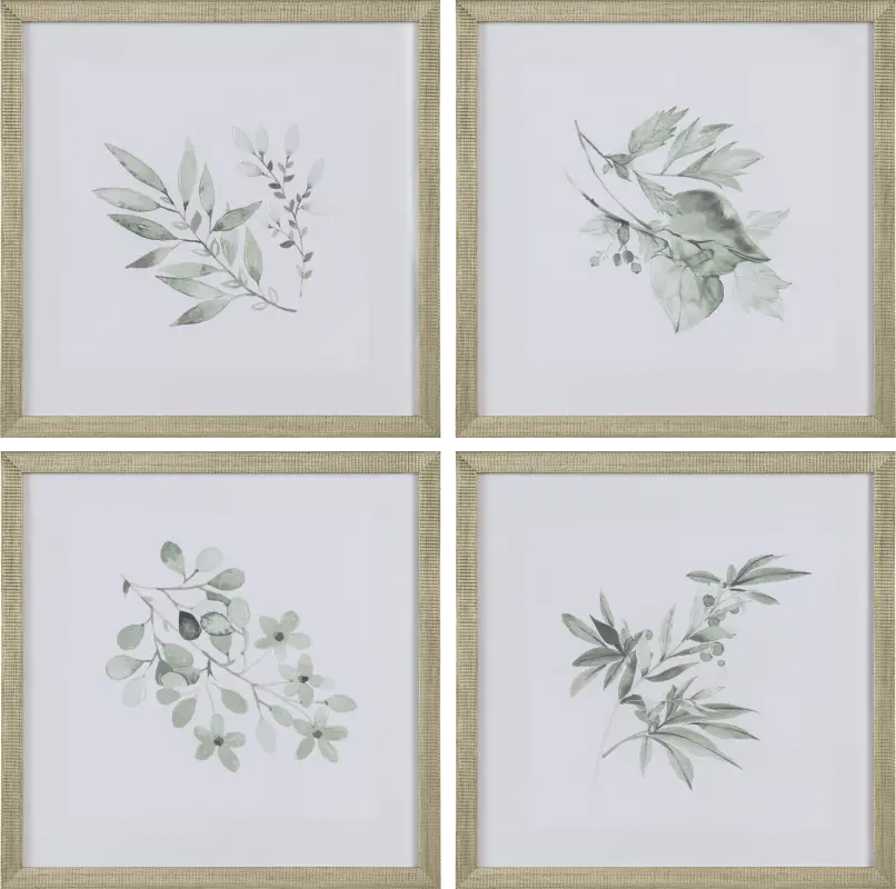 Wagontier Green Artwork, Set of 4