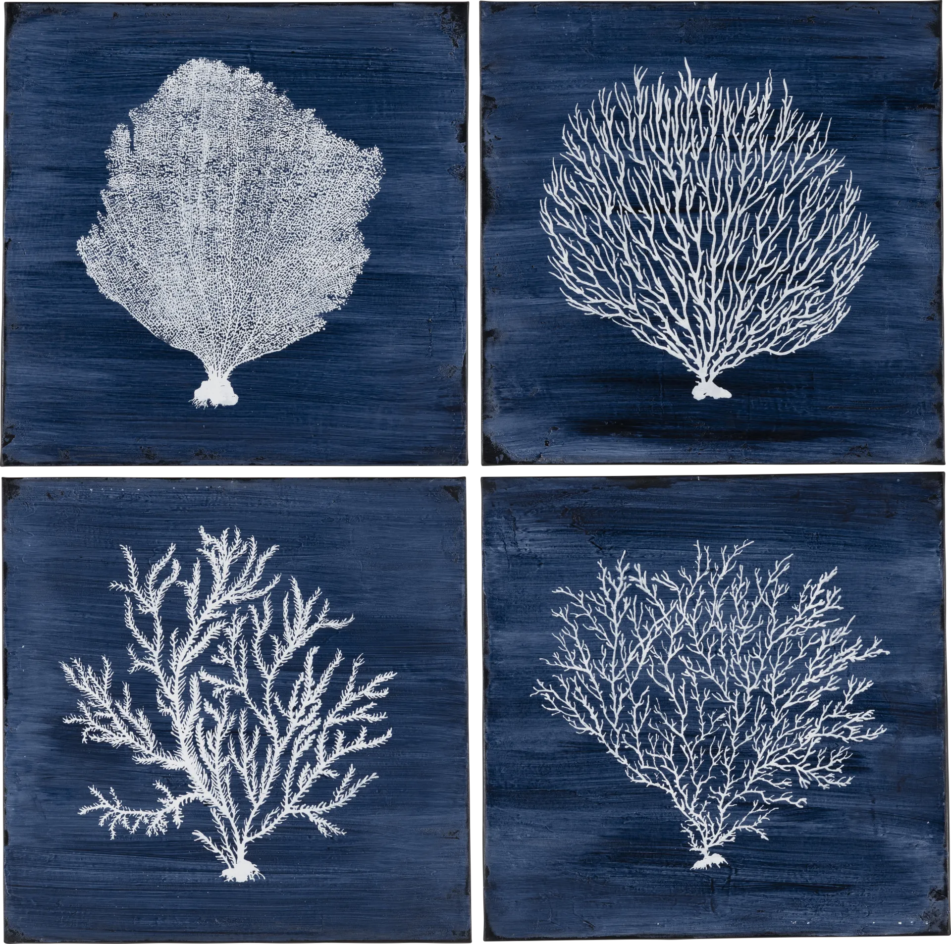 Checola Blue Artwork, Set of 4 - Image 1