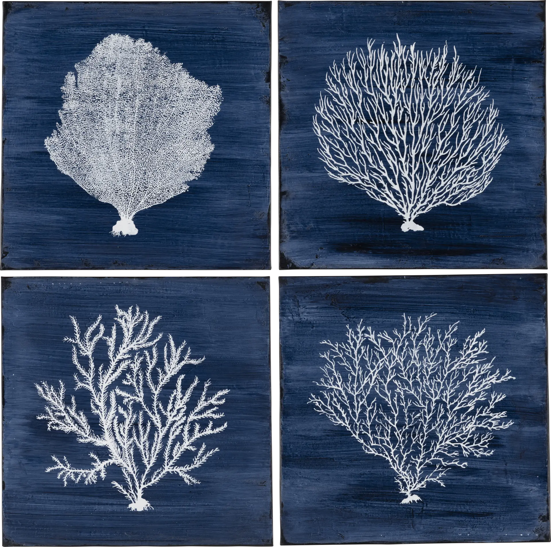 Checola Blue Artwork, Set of 4