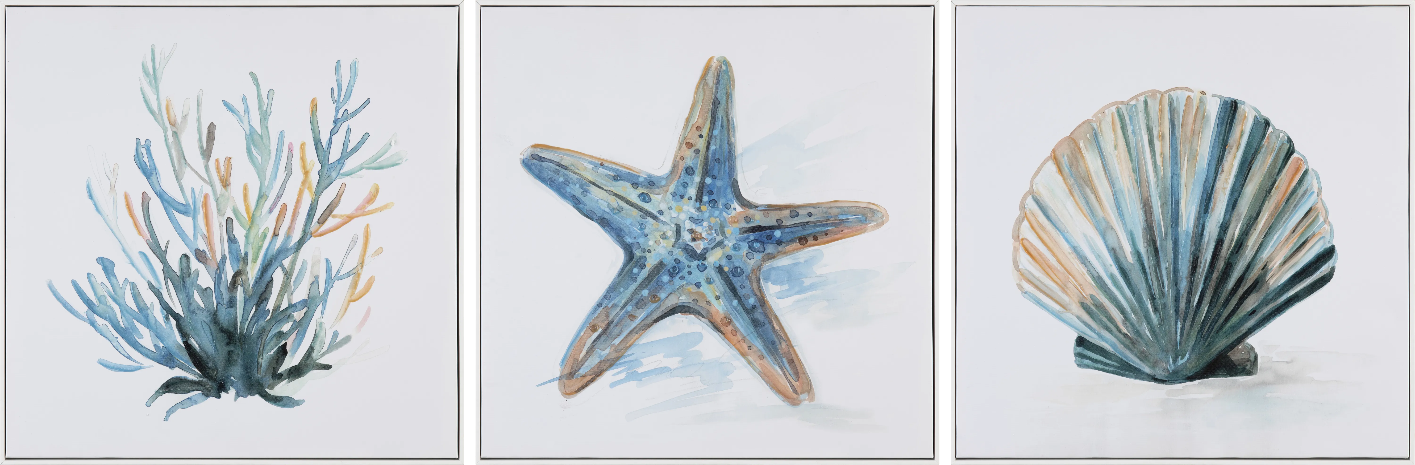 Delamaine Blue Artwork, Set of 3 - Thumbnail - Image 1