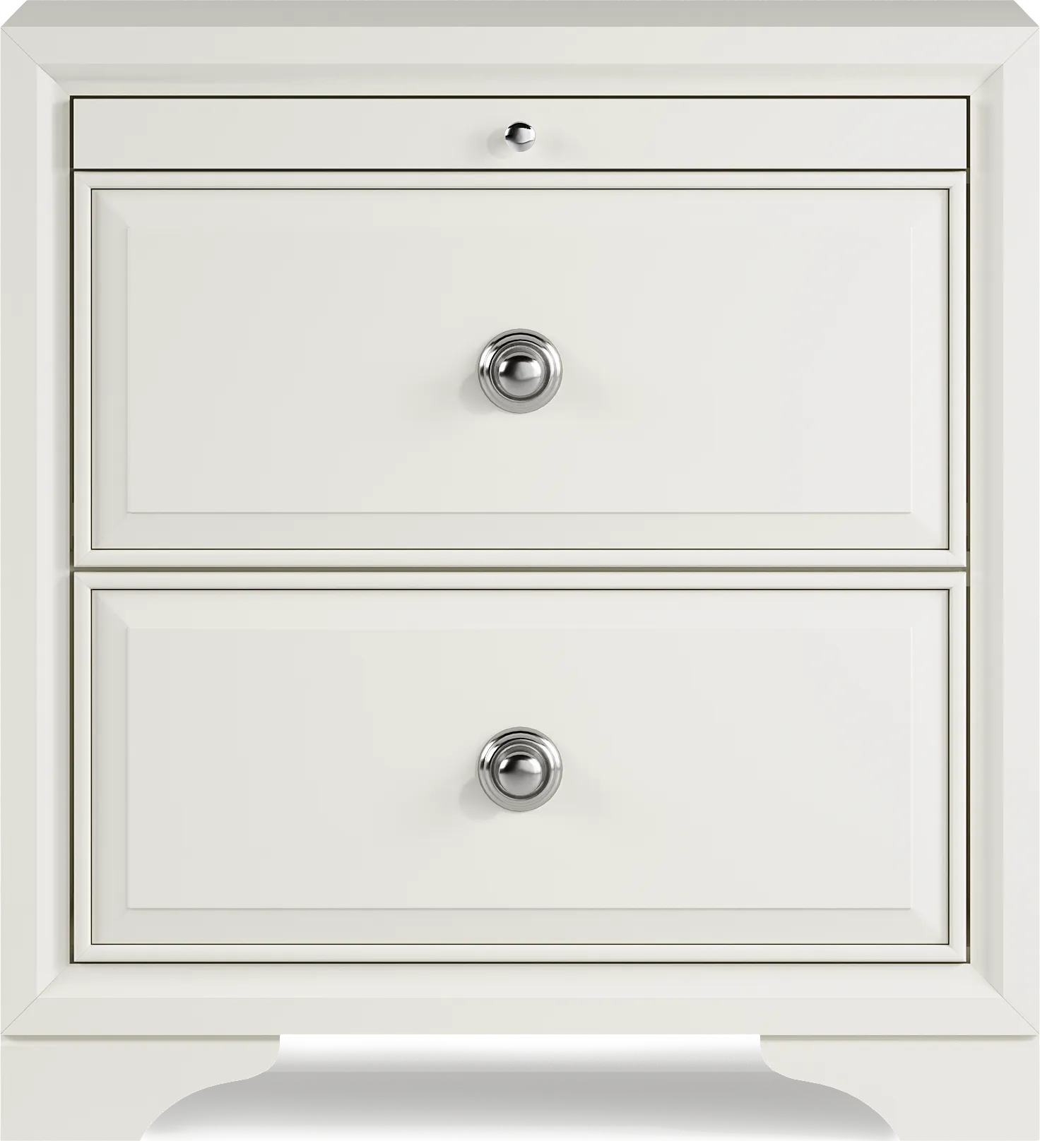 Belcourt White Nightstand - Thumbnail - Image 1