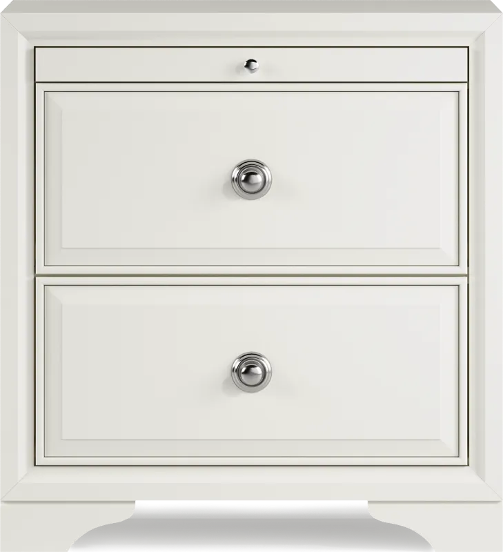 Belcourt White Nightstand