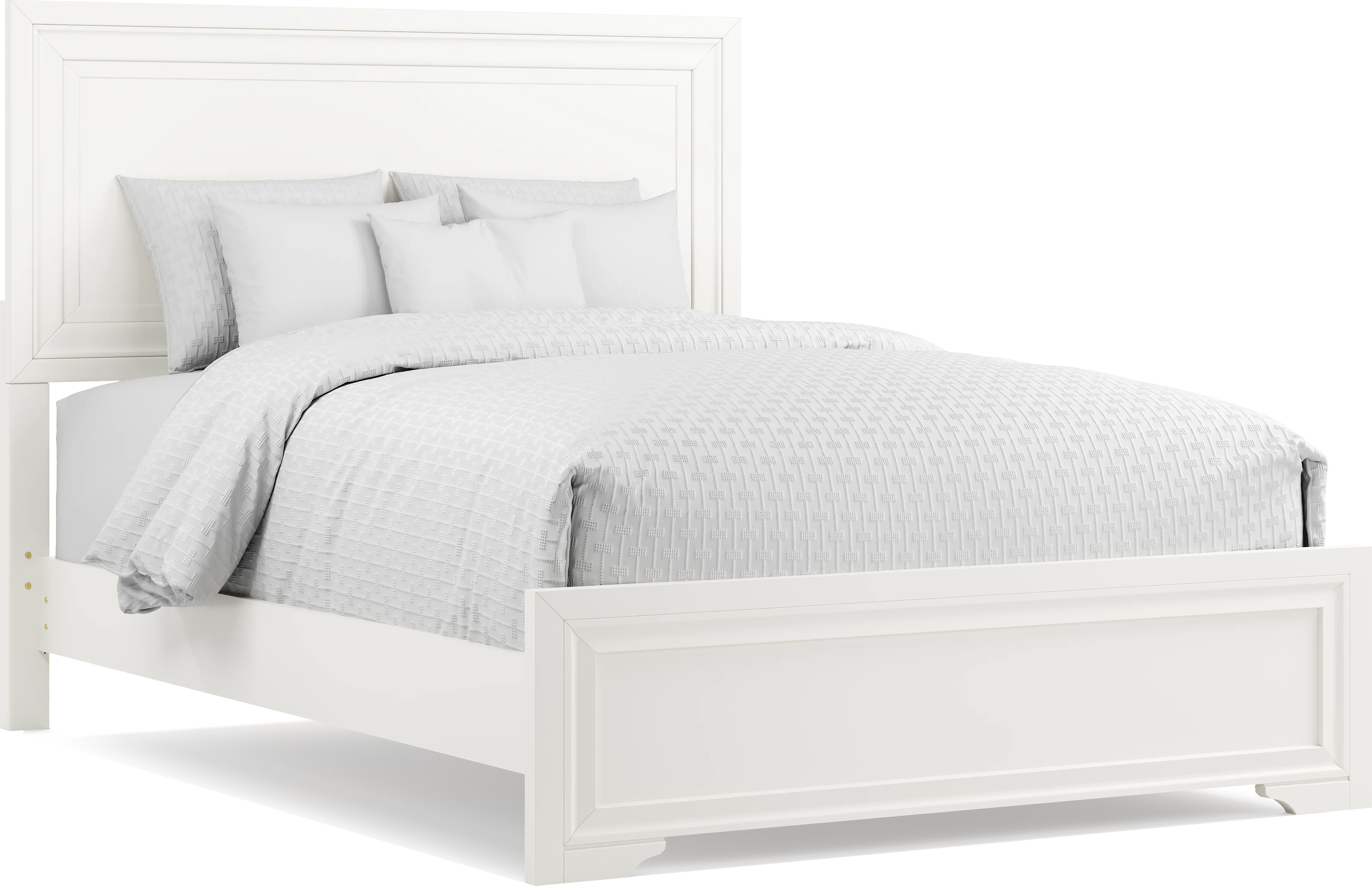 Belcourt White 5 Pc King Panel Bedroom - Thumbnail - Image 3