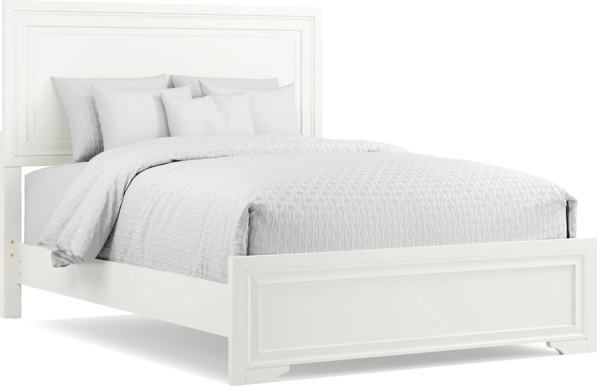 Belcourt White 3 Pc Queen Panel Bed - Image 2