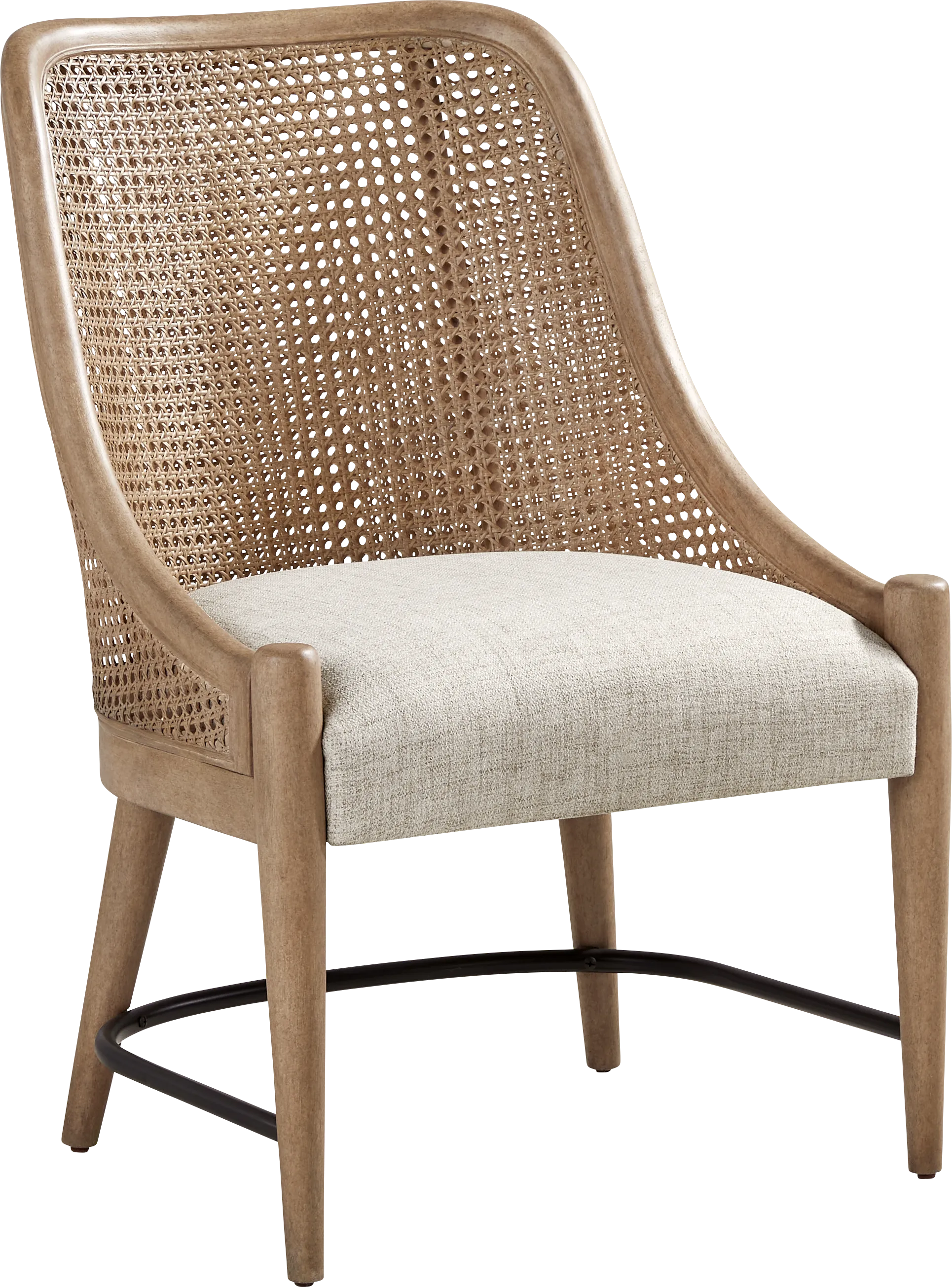 Oakwood Terrace Sand Cane Back Chair - Thumbnail - Image 1