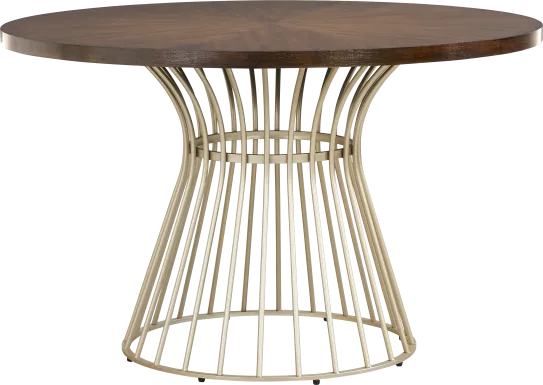 Calisi Brown Round Dining Table