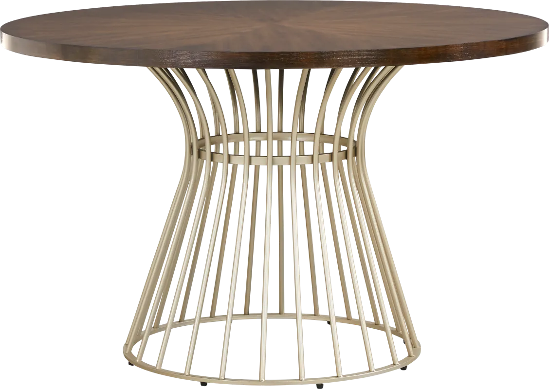 Calisi Brown Round Dining Table