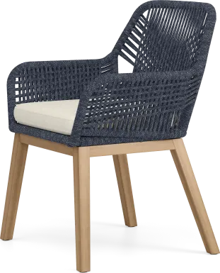 Tessere Blue Outdoor Arm Chair