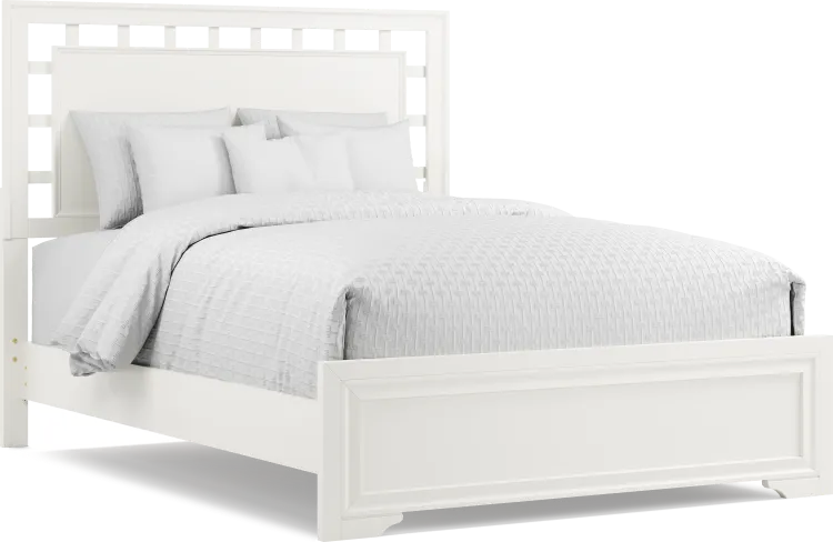 3 pc queen lattice bed