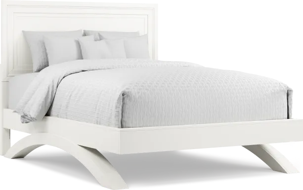 Belcourt White 3 Pc Queen Panel Arch Bed