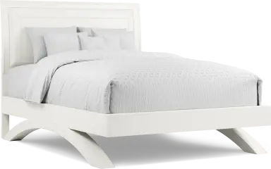 3 pc queen upholstered arch bed