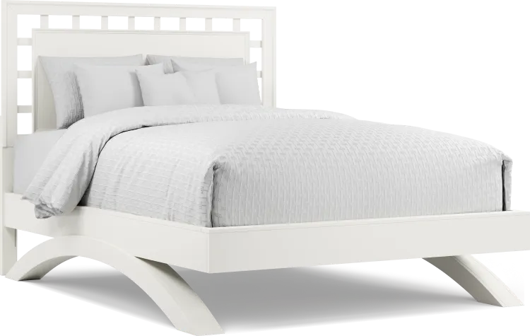 3 pc queen lattice arch bed