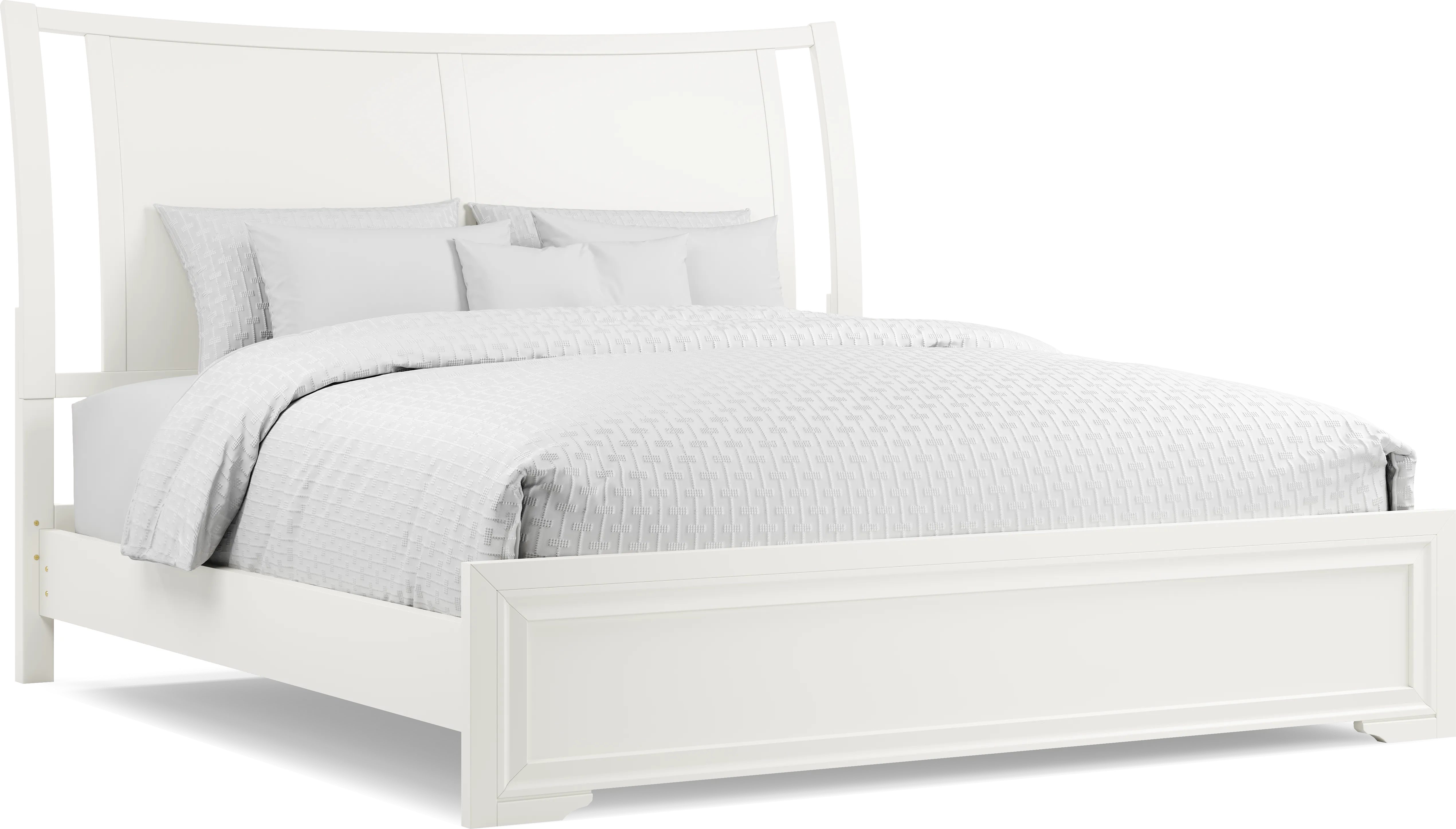 Belcourt White 7 Pc King Sleigh Bedroom - Thumbnail - Image 2