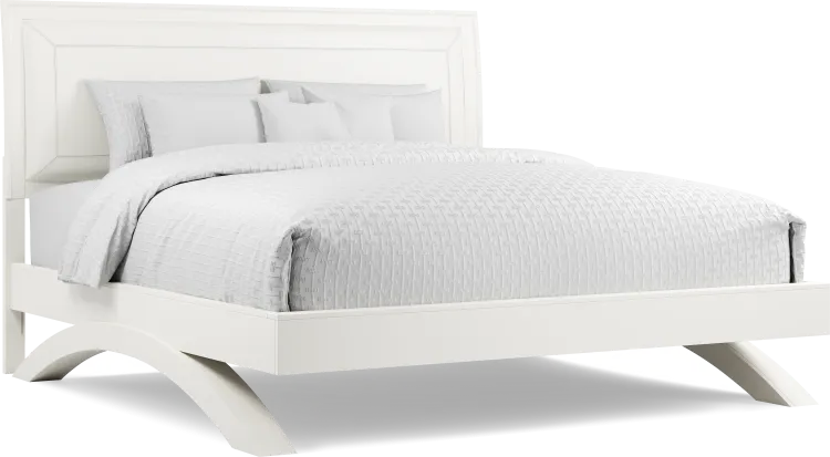 3 pc king upholstered arch bed
