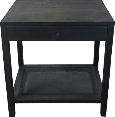 Luckiamute Black End Table