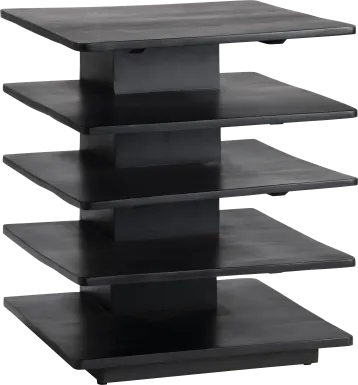 Caddisfly Black End Table