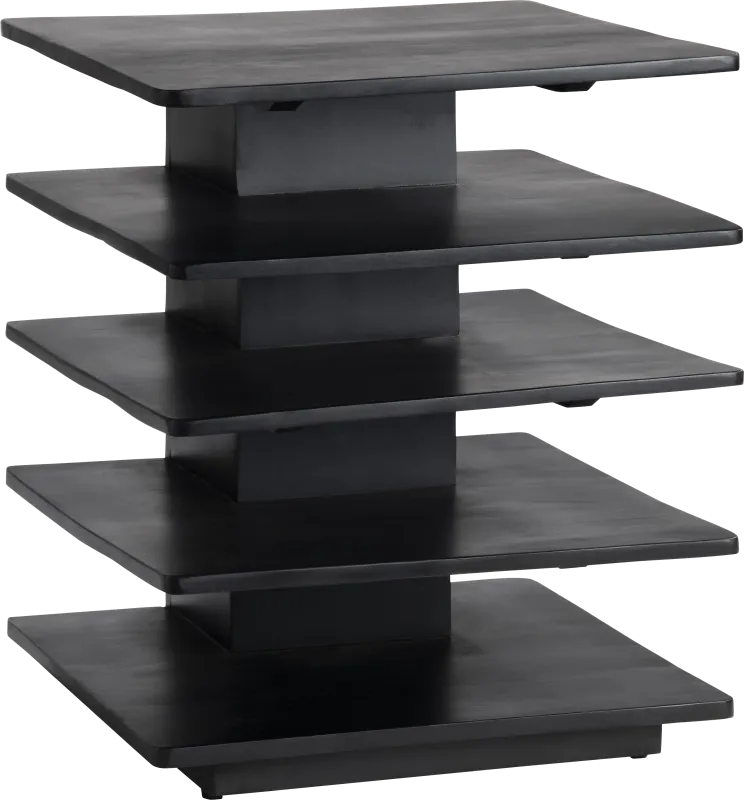 Caddisfly Black End Table