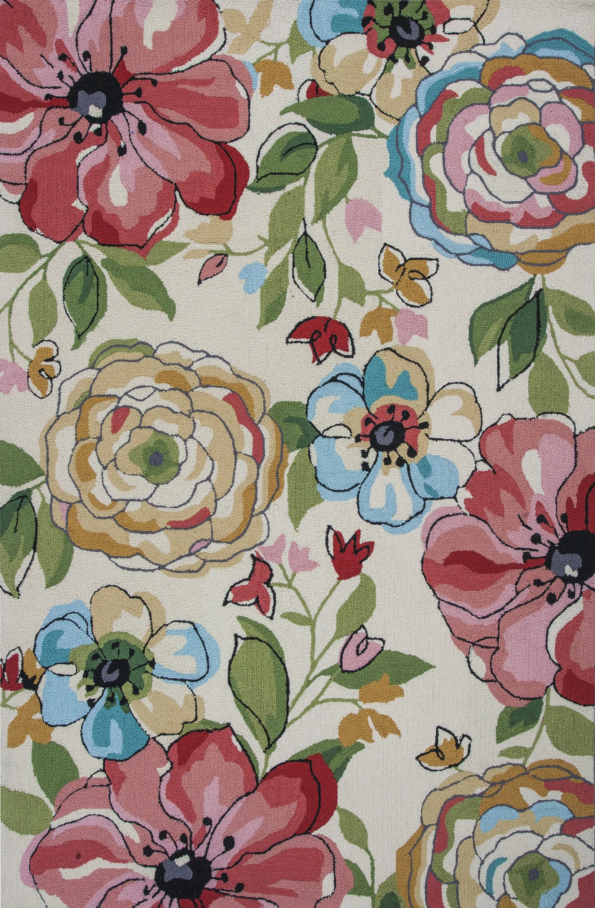 Kids Blooming Blast Multi 3'3 x 5'3 Rug - Image 1