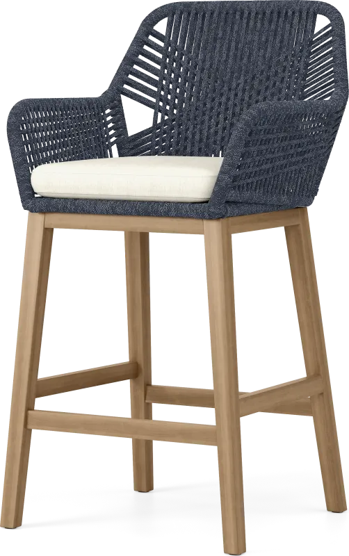 Tessere Blue Outdoor Barstool