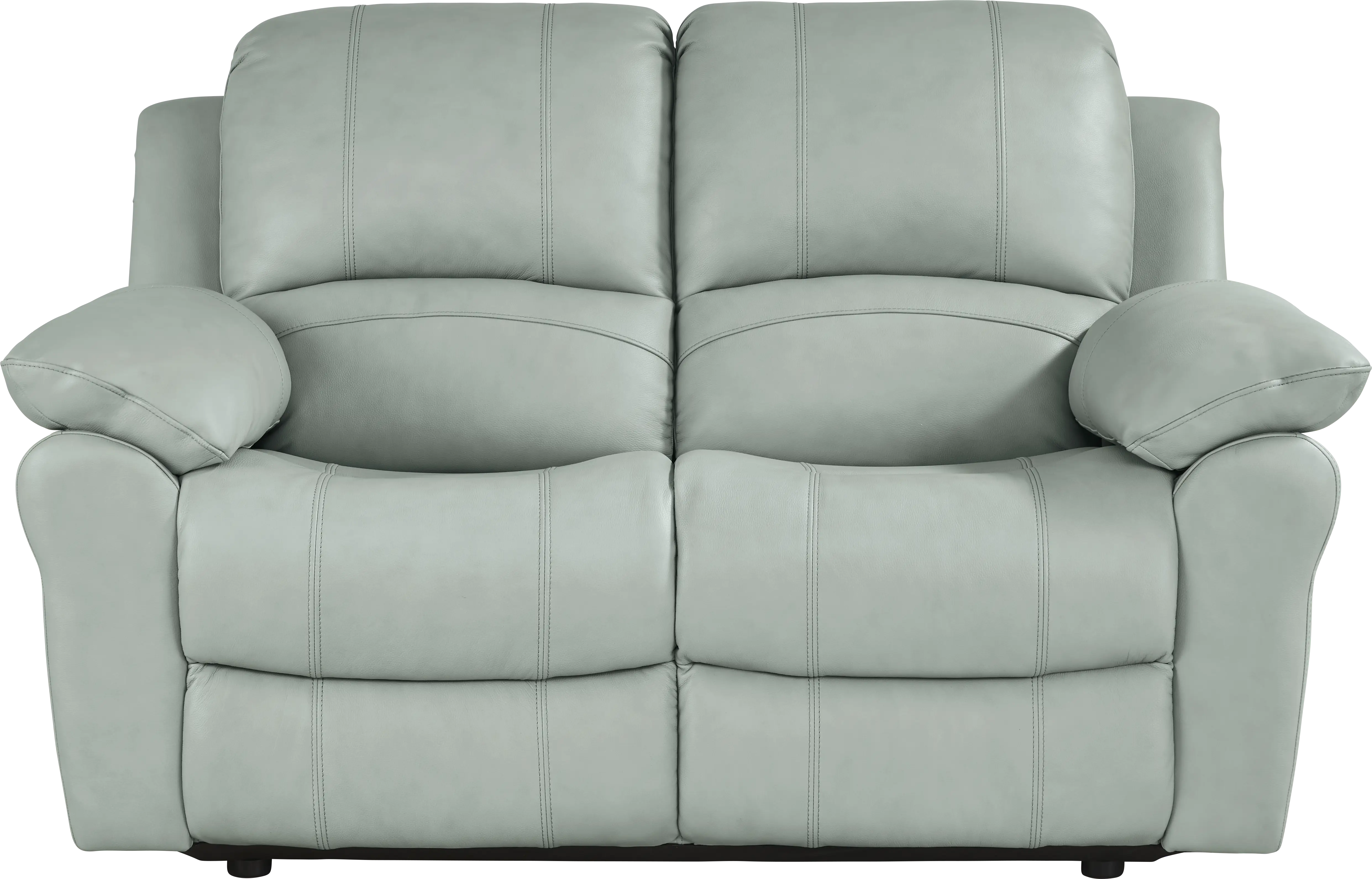 Vercelli Way Aqua Leather 7 Pc Living Room with Reclining Sofa - Thumbnail - Image 6