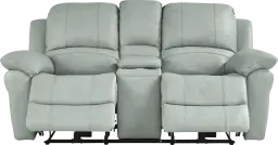 power reclining console loveseat
