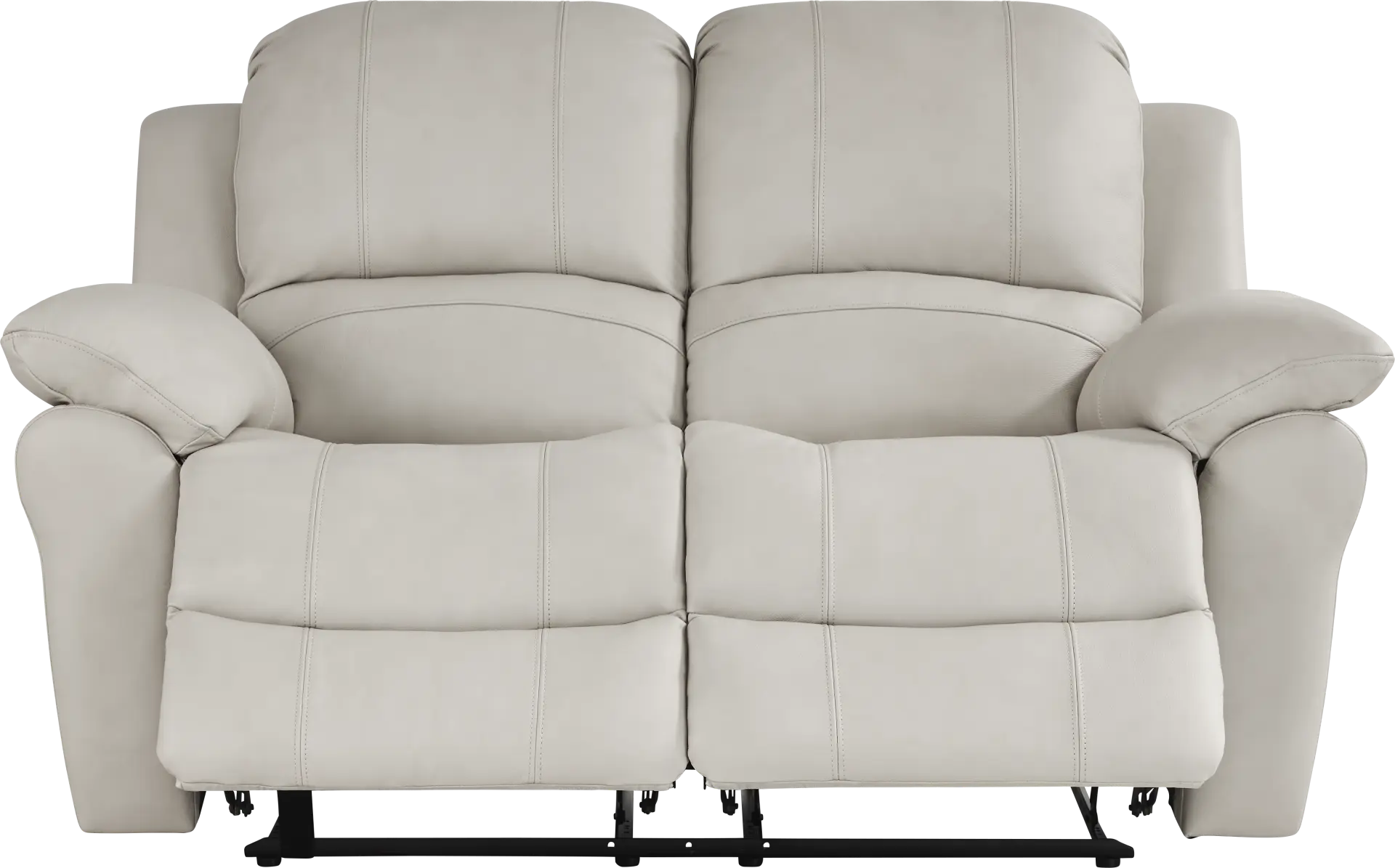 Vercelli Way Stone Leather Reclining Loveseat