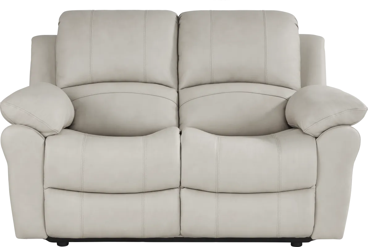 Vercelli Way Stone Leather Loveseat