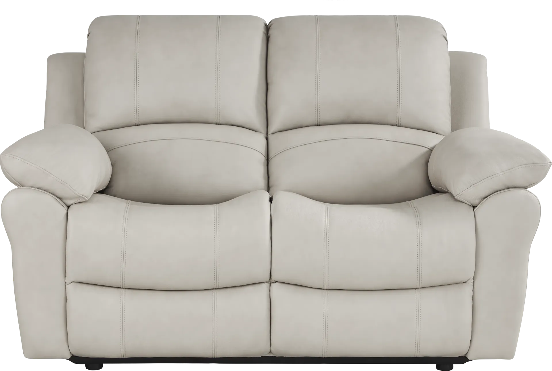 Vercelli Way Stone Leather Loveseat - Image 2