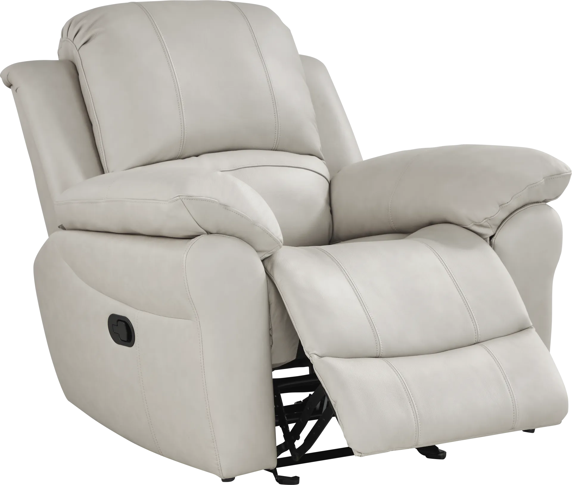 Vercelli Way Stone Leather Rocker Recliner - Image 1