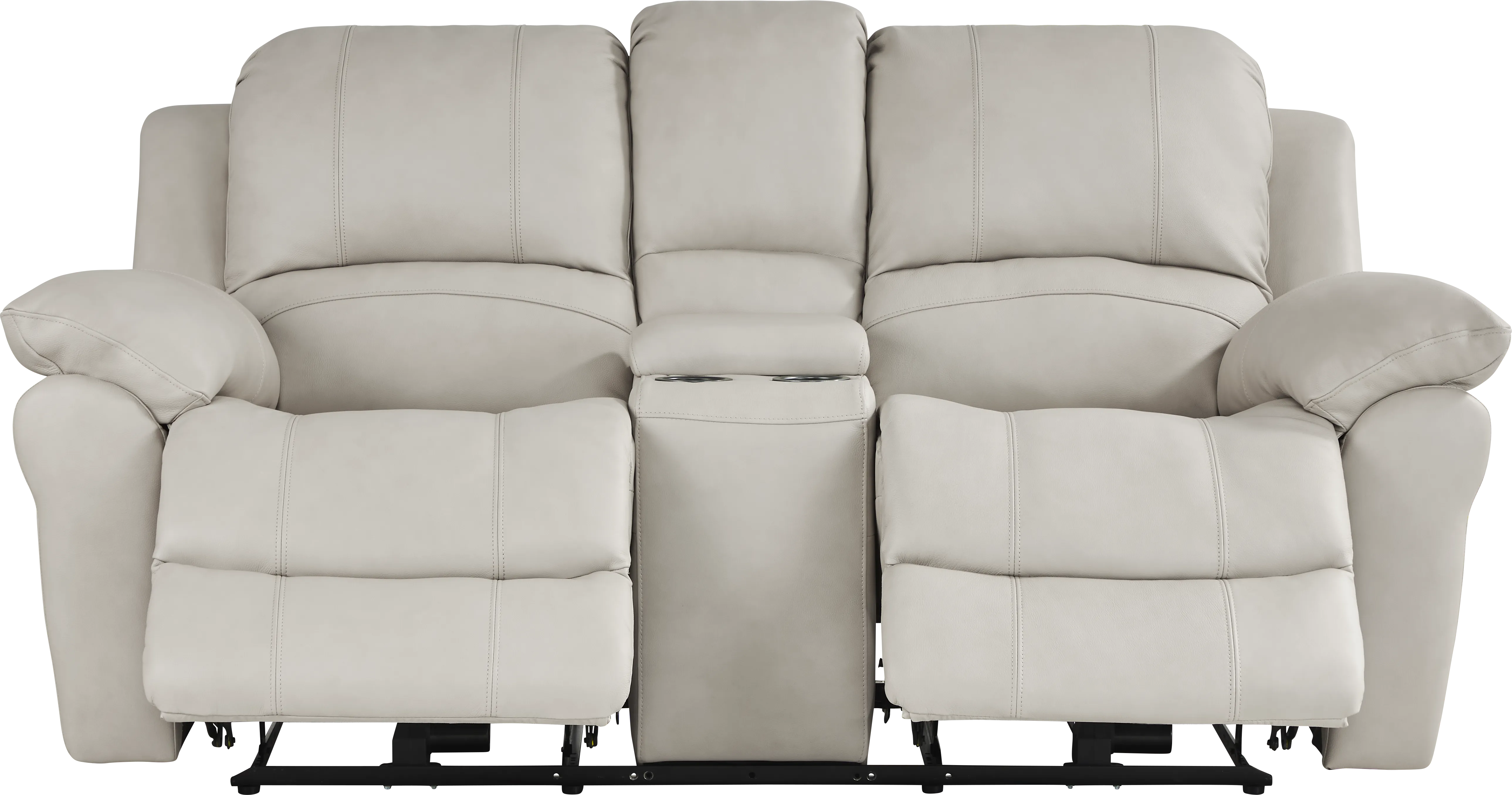 Vercelli Way Stone Leather 7 Pc Reclining Living Room - Thumbnail - Image 2